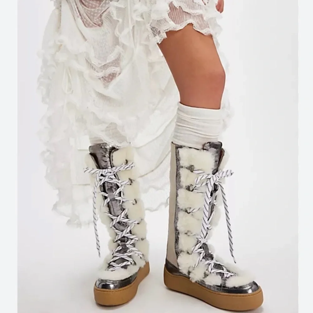 Free People Wilder Mukluk Shearling Boot Size 8 NIB